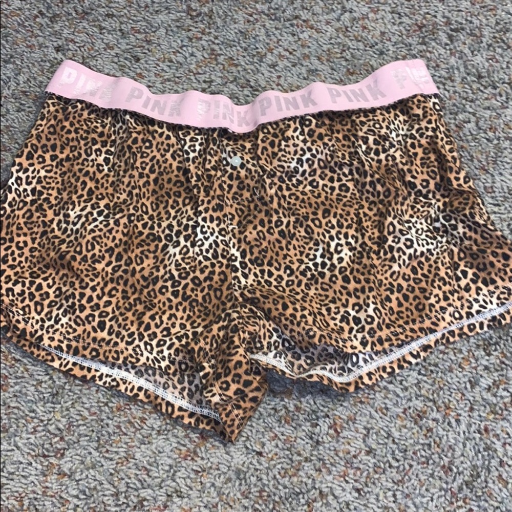 Pink sleeping shorts